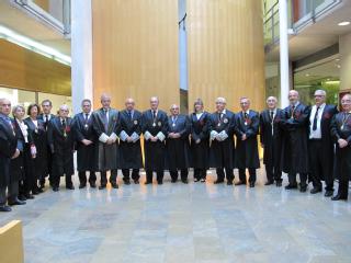 Foto de grupo de los académicos de la Real Academia de Jurisprudencia y Legislación de Balears 